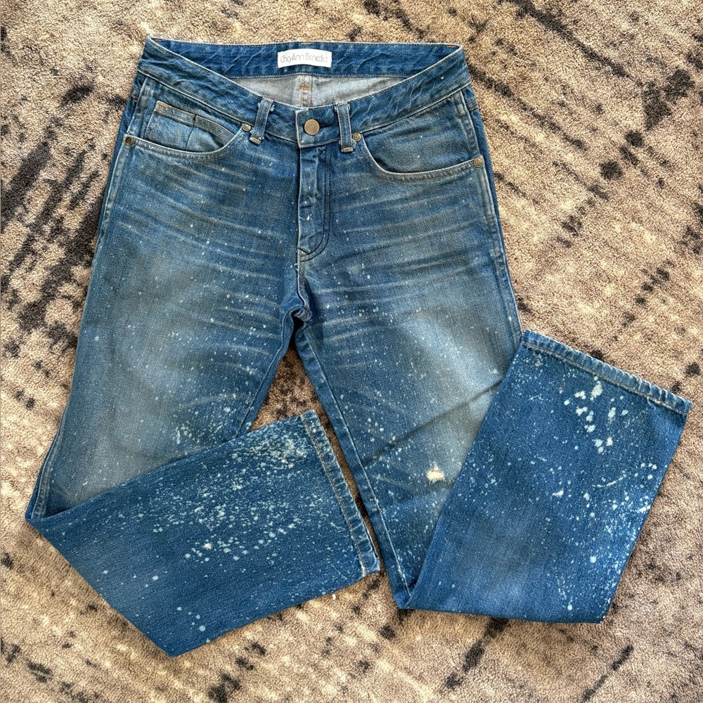 CheyAnn Benedict Wangler Speckled Wash Jeans Sz 26